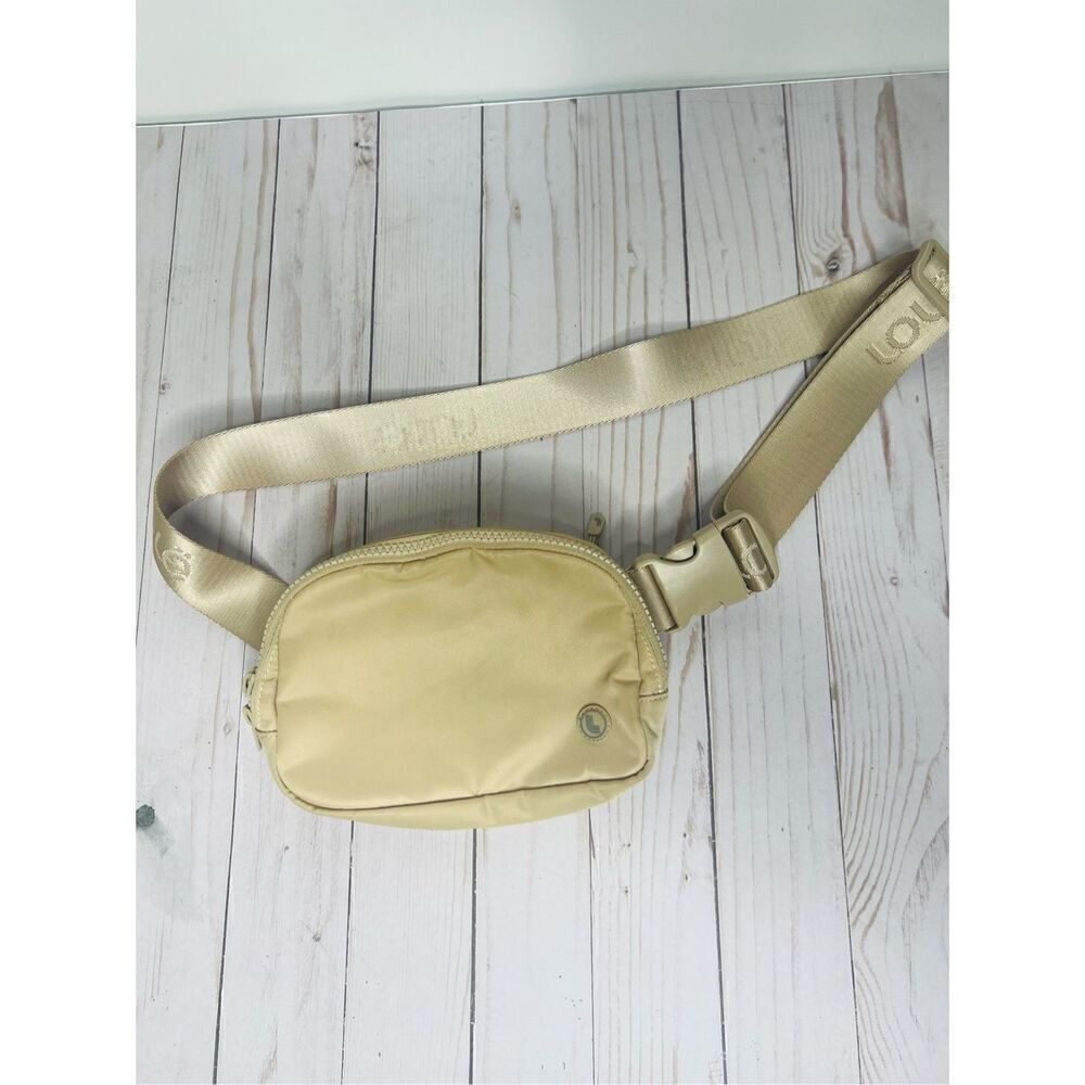 Lole Cream Tan Belt Crossbody Bag